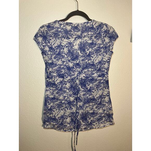 NWOT Volcom cotton blue floral hawaiian summer shirt‎ - Picture 2 of 3
